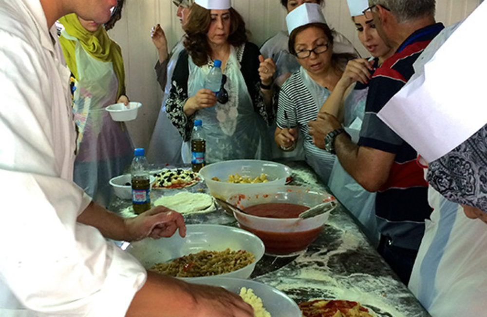 Southern Lebanese women master Italian cuisine
