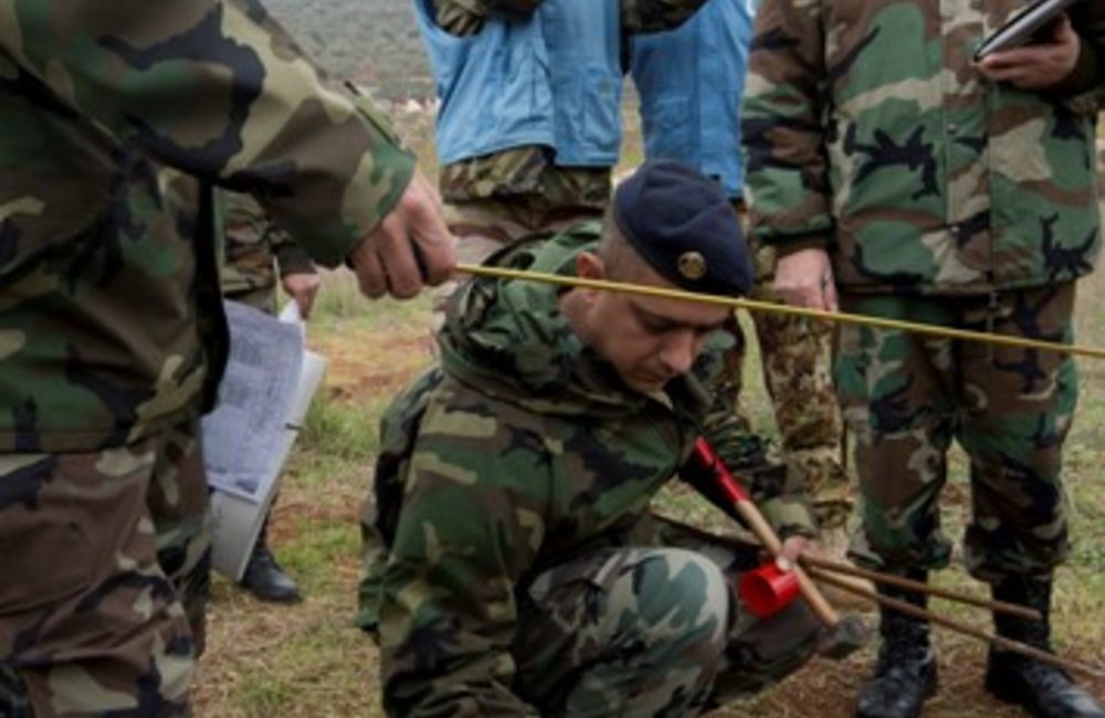 UNIFIL Head of Mission reviews Blue Line marking near Kafer Kela