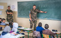 French peacekeepers go back to school