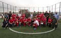 Mine survivors take on UNIFIL peacekeepers in football