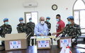 جنود حفظ سلام نيباليون يقدمون الدعم للمجتمع المضيف لمحاربة فيروس كورونا