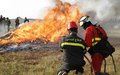UNIFIL’s Spanish contingent trains Civil Defence Centres in firefighting