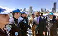 Lebanese Prime Minister Saad Hariri visits the flagship of UNIFIL Maritime Task Force at Beirut Port