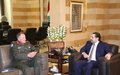 UNIFIL Force Commander Major-General Beary meets newly appointed Lebanese Prime Minister Saad Hariri