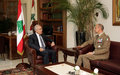 القائد العام لليونيفيل يلتقي القادة اللبنانيين في بيروت