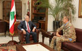 القائد العام لليونيفيل يلتقي الرؤساء اللبنانيين في بيروت