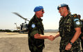 UNIFIL Force Commander visits newly deployed Irish contingent, 08 July 2011