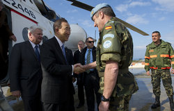 United Nations Secretary-General visits UNIFIL, 14 January 2012